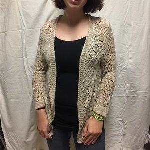 Detailed laced cardigan